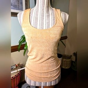 Forever 21 Cream Sparkly Tank Top | Size S